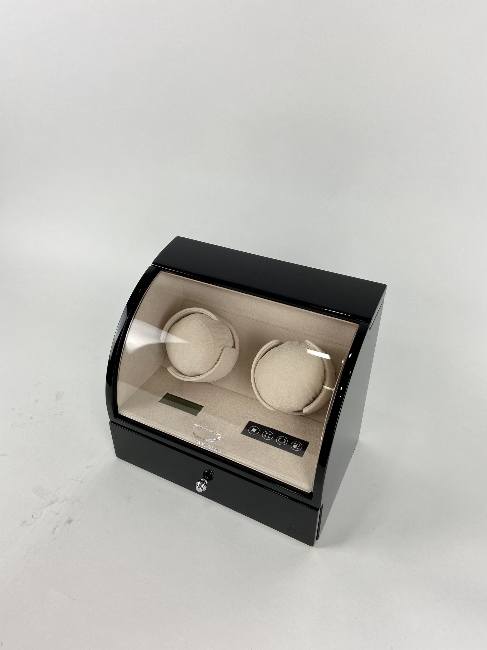 2 + 0 Beige Black Watch Winder 1
