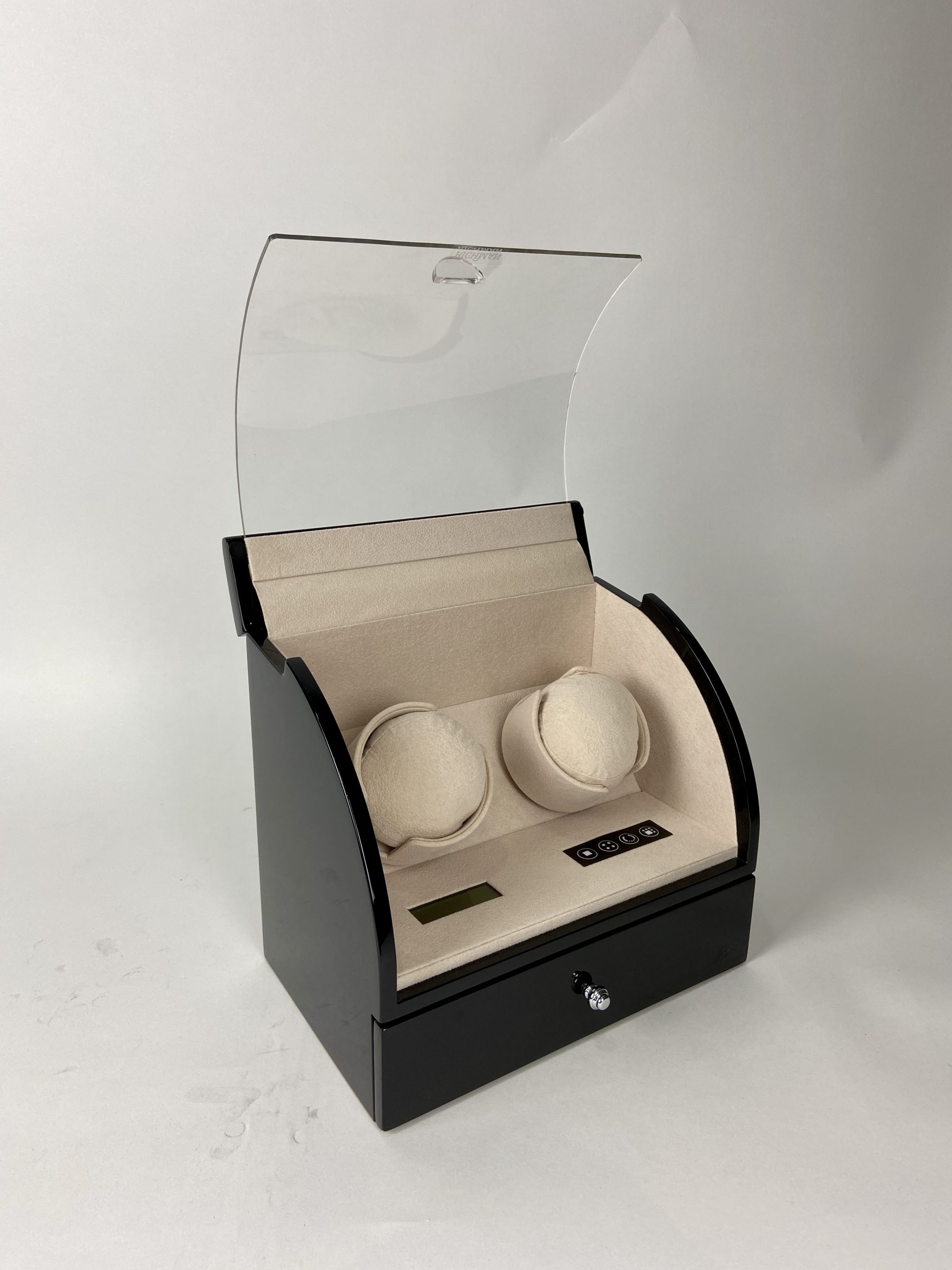 2 + 0 Beige Black Watch Winder 4